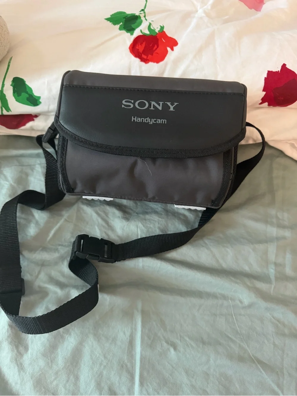 Sony Black and Gray Handycamera Messenger Bag